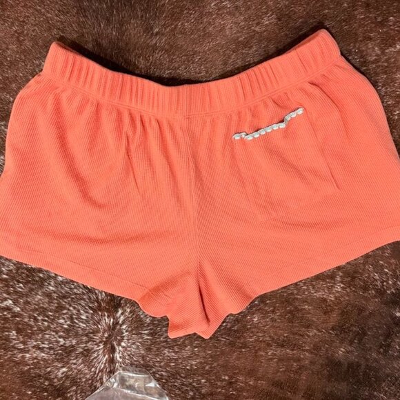 Honeydew Intimates Waffle Knit Lounge Pajama Shorts Coral Medium NWOT - Picture 4 of 13